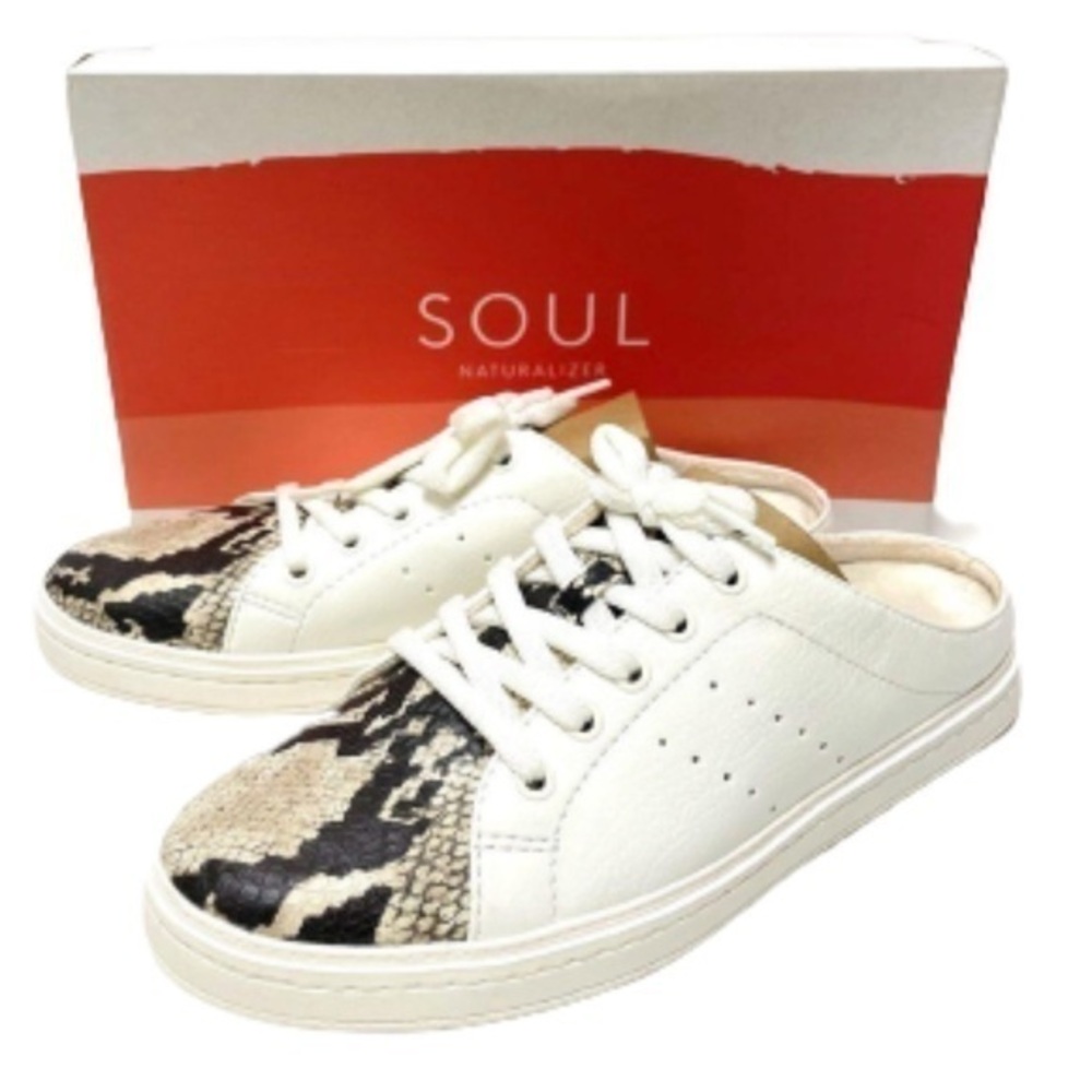 Naturalizer Soul Kemper snakeskin slip on mule sneakers NIB size 8.5